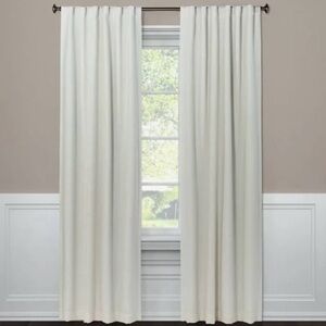 Threshold White Blackout Curtain (1 panel)